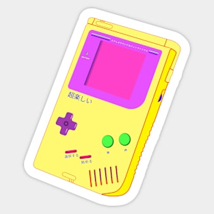 Console 80's 90's kids Sticker